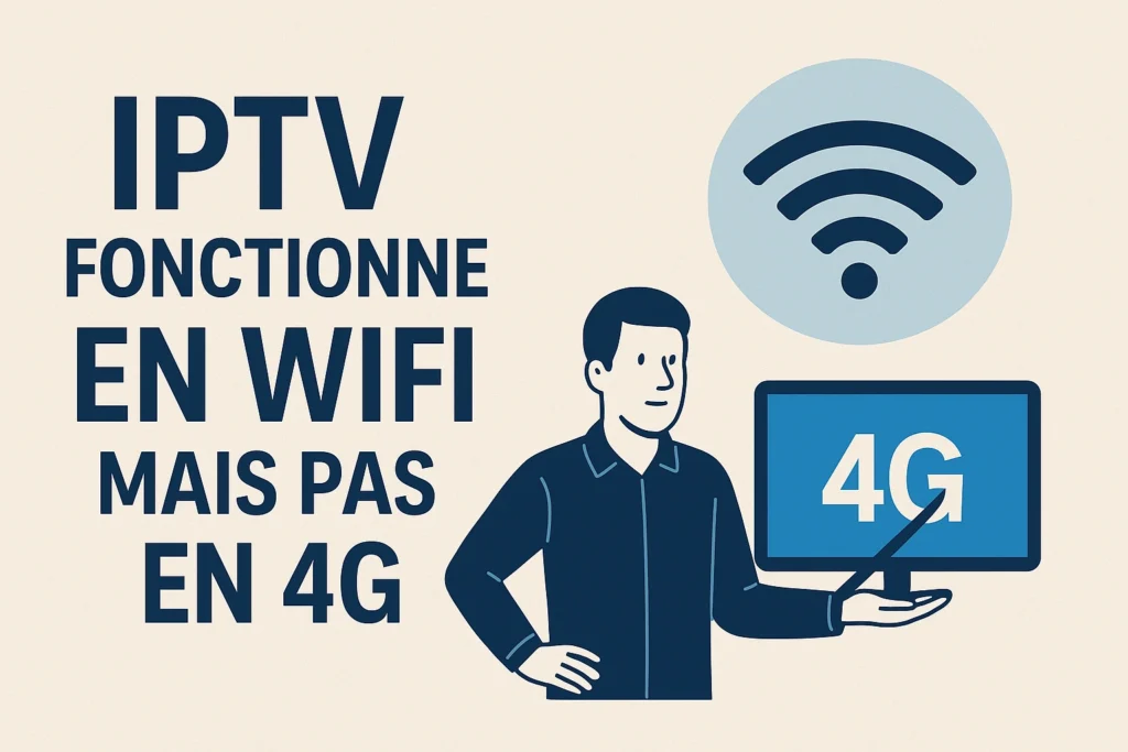 IPTV fonctionne en WiFi mais pas en 4G